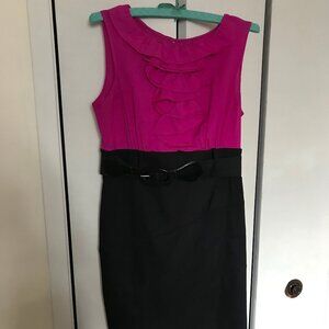 AB Studio Ladies Pink And Black Dress Size 10
